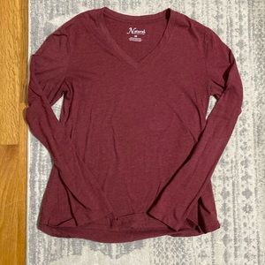 Maroon Natural Reflections long sleeve shirt
